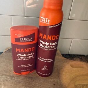 Whole Body Deodorant - Bourbon Leather spray and stick set